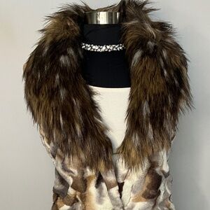 *Adrienne Landau Faux Fur Vest • XL*